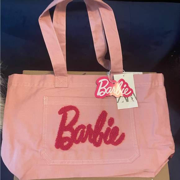 💖NWT Zara x Barbie Pink Bag / Tote💖 - Picture 6 of 10